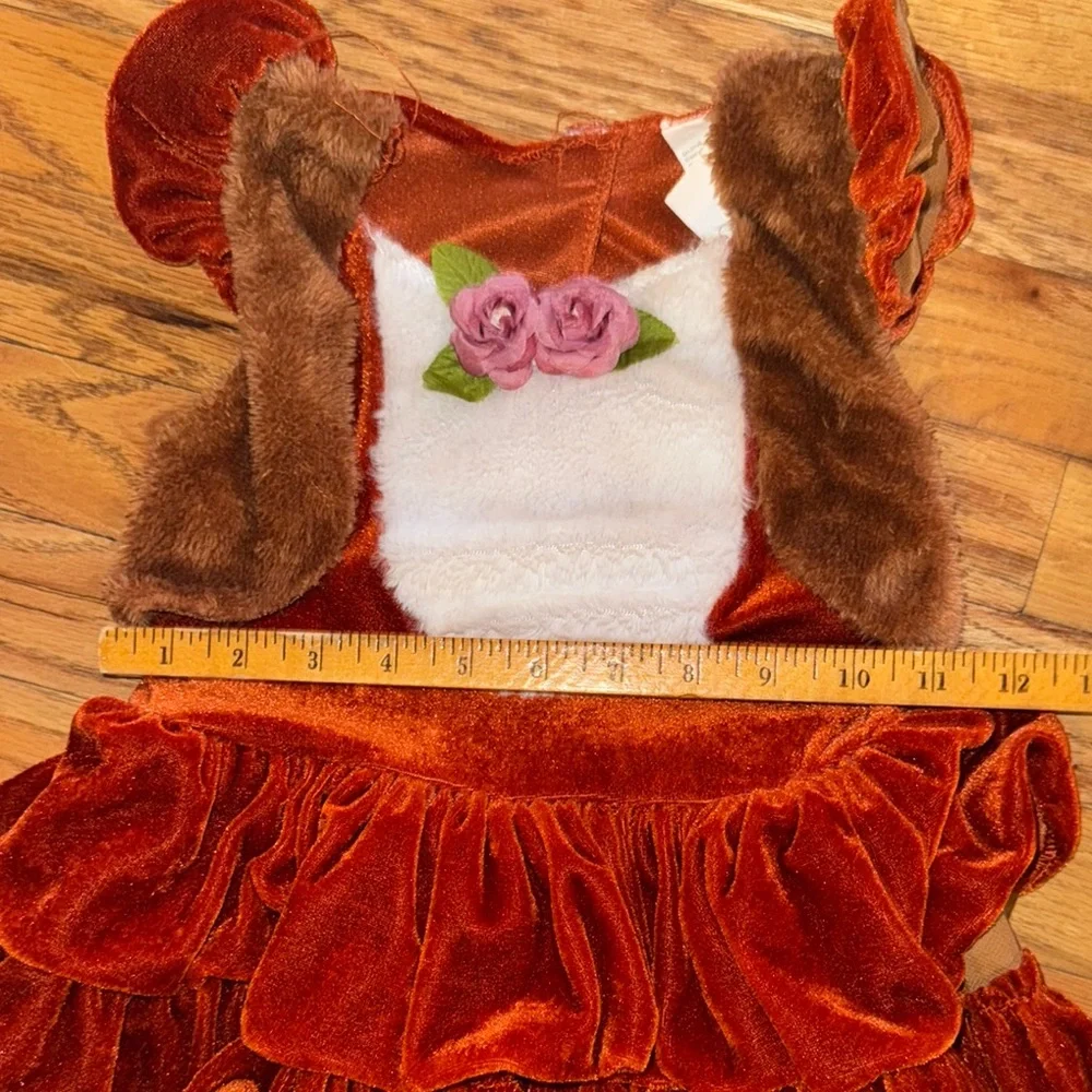 ❄️Adorable Dreamgirl Kids Fuzzy fox Costume size‎ small w/detachable tail